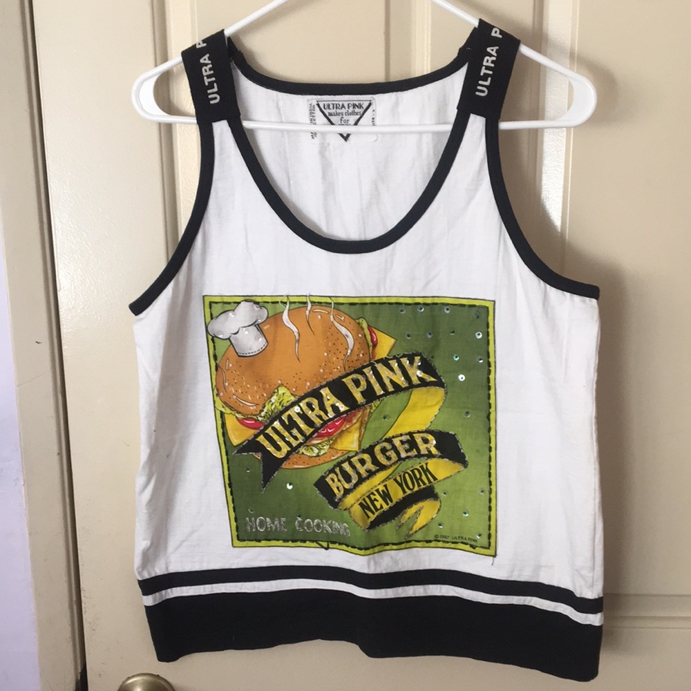 Woman’s Ultra Pink brand “Ultra Pink Burger New York” top